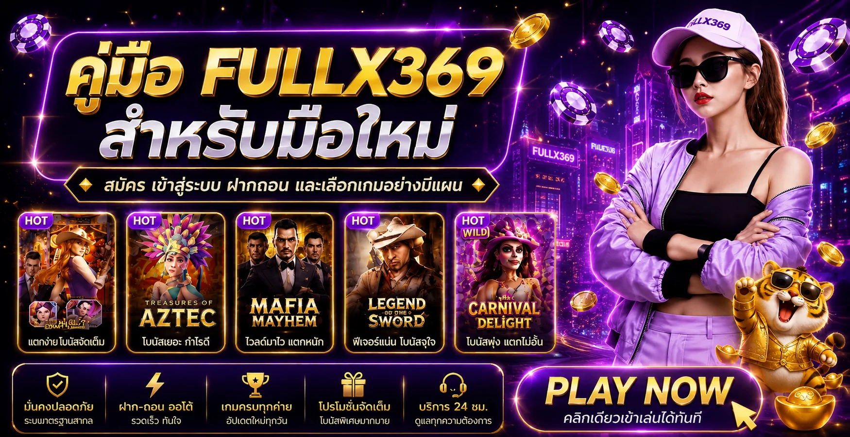 FULLX369 คู่มือใช้งานมือถือ ตรวจทางเข้าและบัญชี